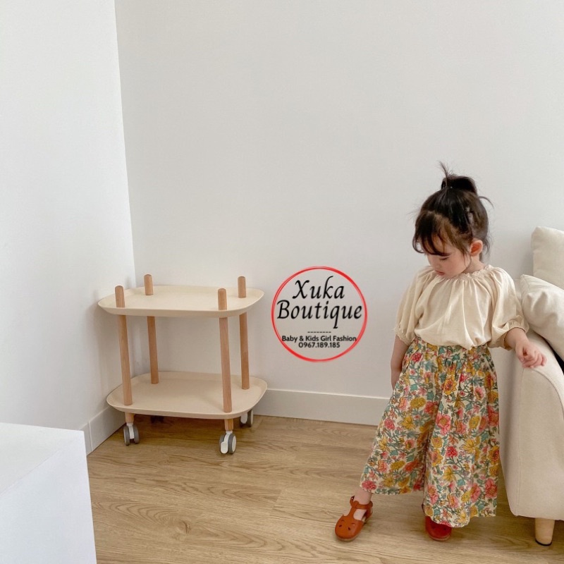 Quần Vải Bé Gái Mùa Hè Quần Ống Rộng SKYBOMA KIDS Cao Cấp 2022