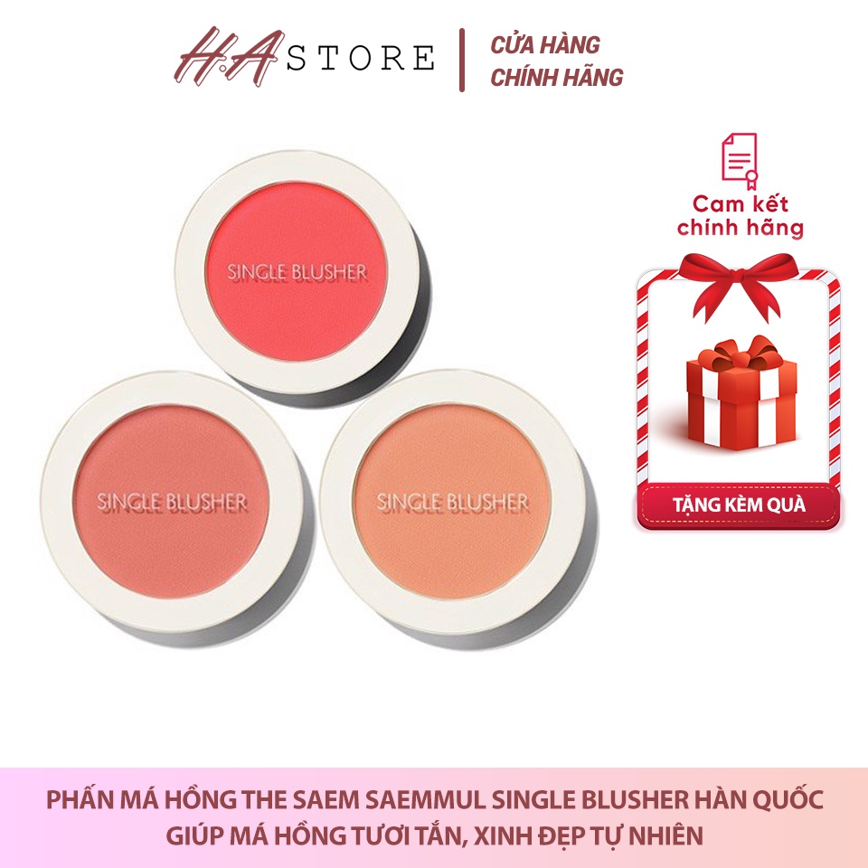 Phấn Má Hồng The Saem Saemmul Single Blusher Hàn Quốc 5g