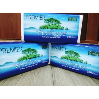 Khăn giấy lụa Vina tissue 280 tờ chuẩn hãng