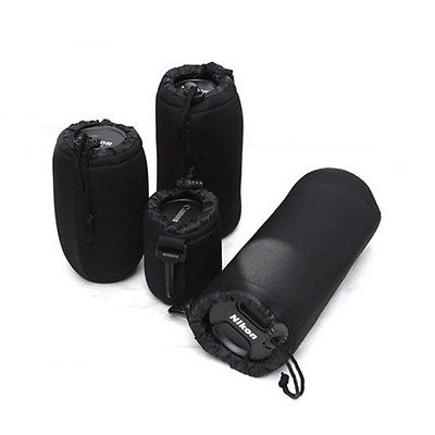 1 Túi Đựng Bảo Vệ Ống Kính Máy Ảnh Bằng Cao Su Tổng Hợp Mềm Chống Nước Đầy Đủ Size S M L XL