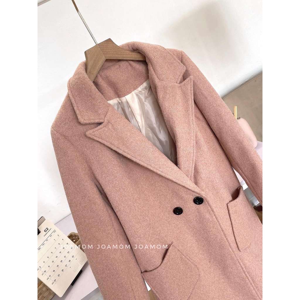 Áo khoác bầu dạ Hàn 2 lớp cao cấp dày dặn Joamom Ab125