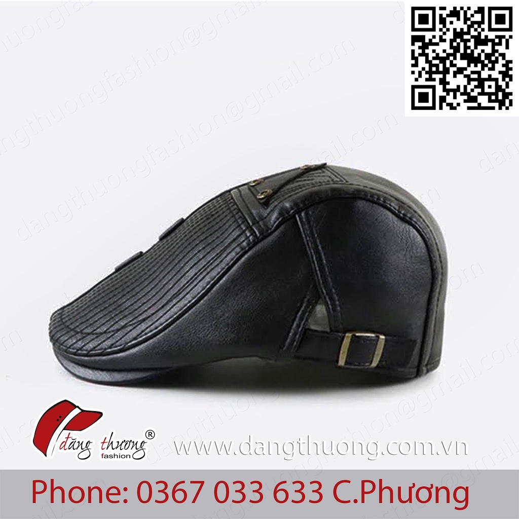 Mũ nón beret Pu cho nam  cực ngầu