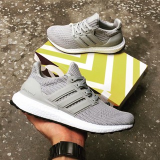 Giày Sneaker Nam Nữ Ultra Boost Xám