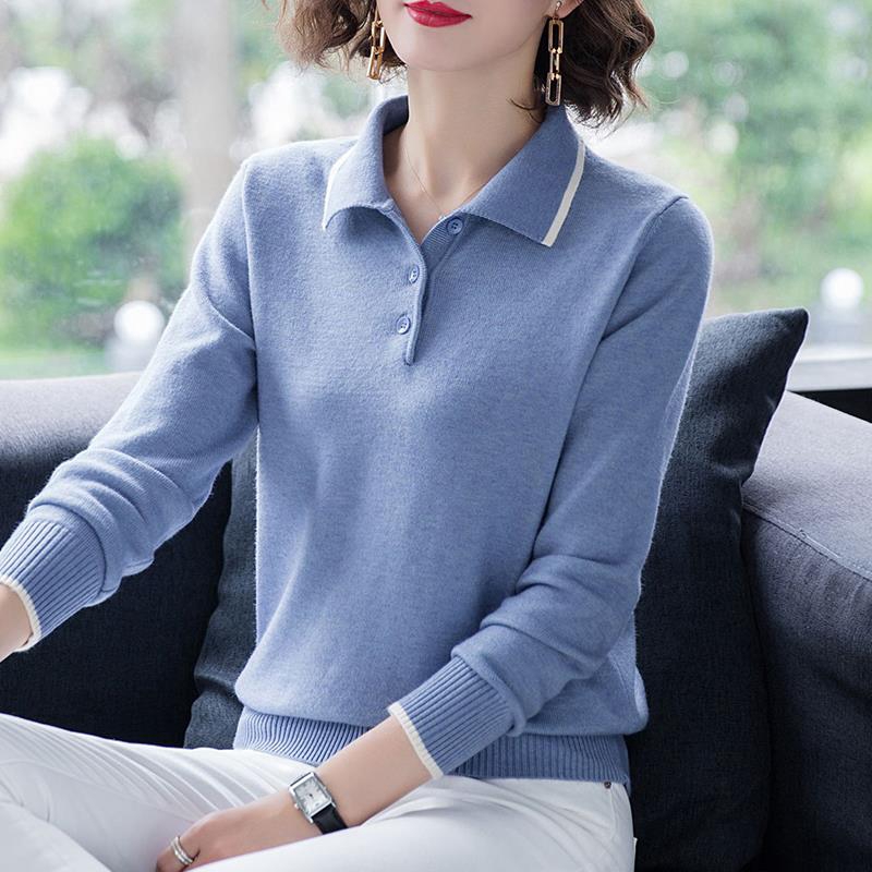 Áo len chui đầu tay dài dáng ngắn mẫu 2020 thời trang thu đông cho nữ