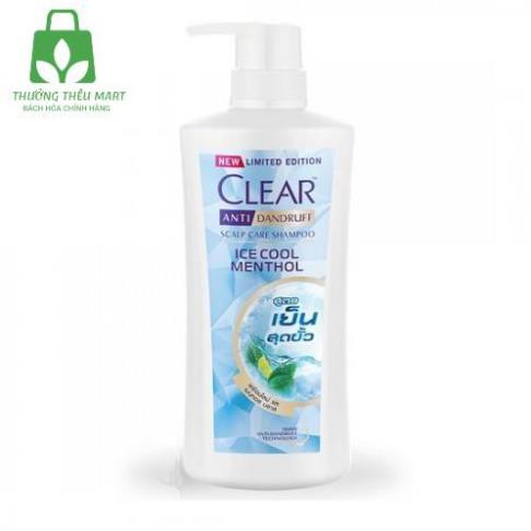 Dầu gội đầu SẠCH GÀU Clear Bạc hà Thái Lan chai 450ml