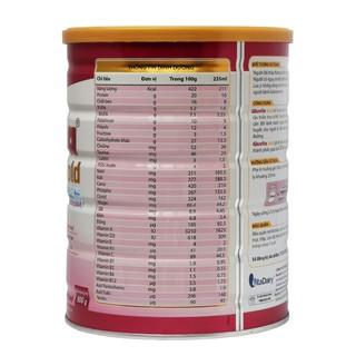 SỮA BỘT GLUVITA GOLD 900G