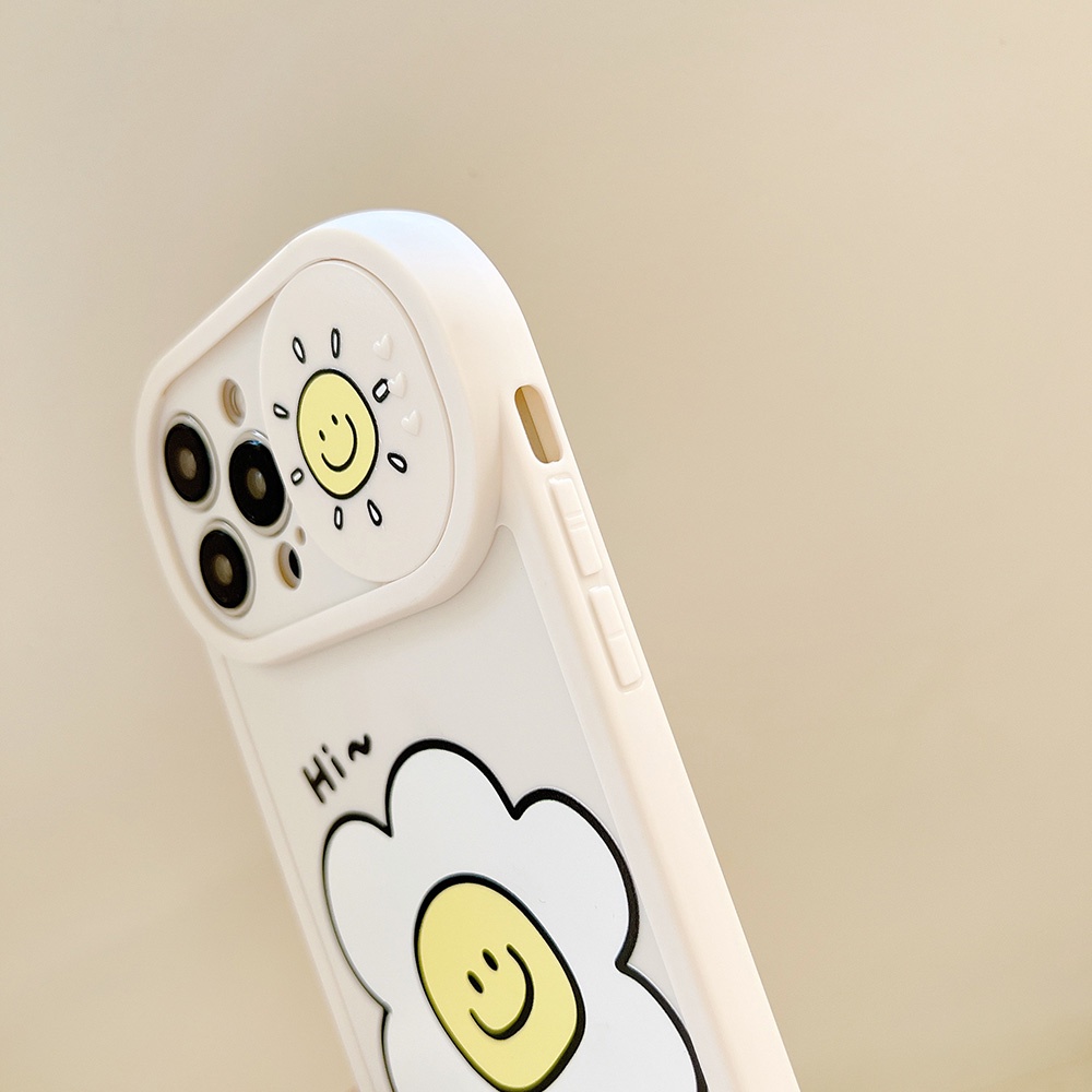 Ốp Điện Thoại iphone trượt camera Hình Hoa Hướng Dương ốp iphone 11 pro max X Xr Xs 7 8 14 Plus Se 2020 12 pro max 13 14