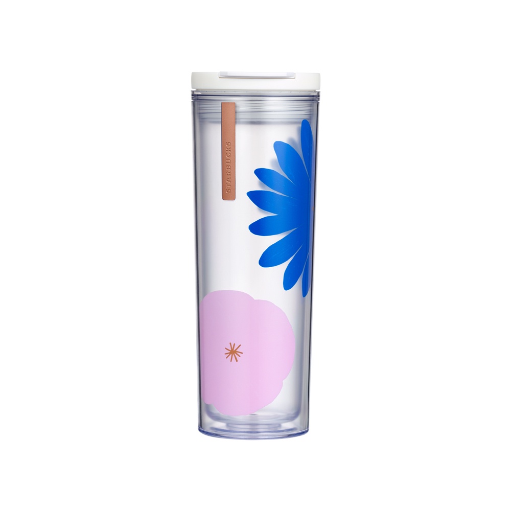 [LIFEMCMBP4 -12% đơn 250K] Bình Starbucks 16Oz (473ml) Blue Daisy N Pink Poppy