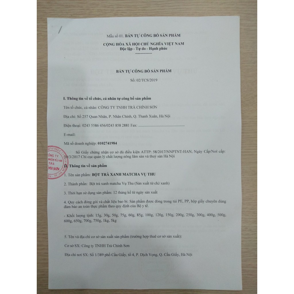 Bột Trà Xanh Fuji Matcha Vụ Thu  - Chính Sơn
