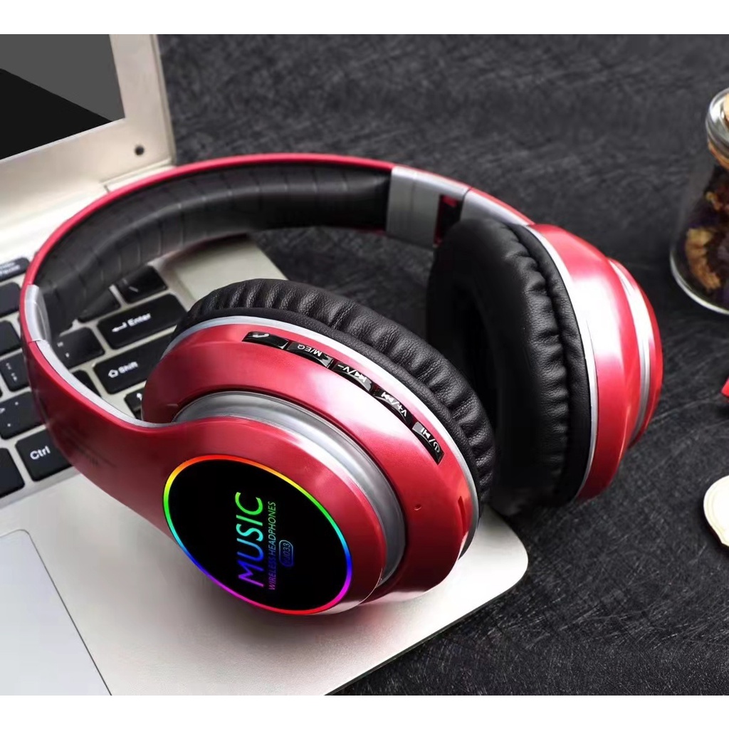 Tai Nghe Bluetooth 5.0LED Vj033 Kiểu Dáng Thể Thao Kèm Phụ Kiện