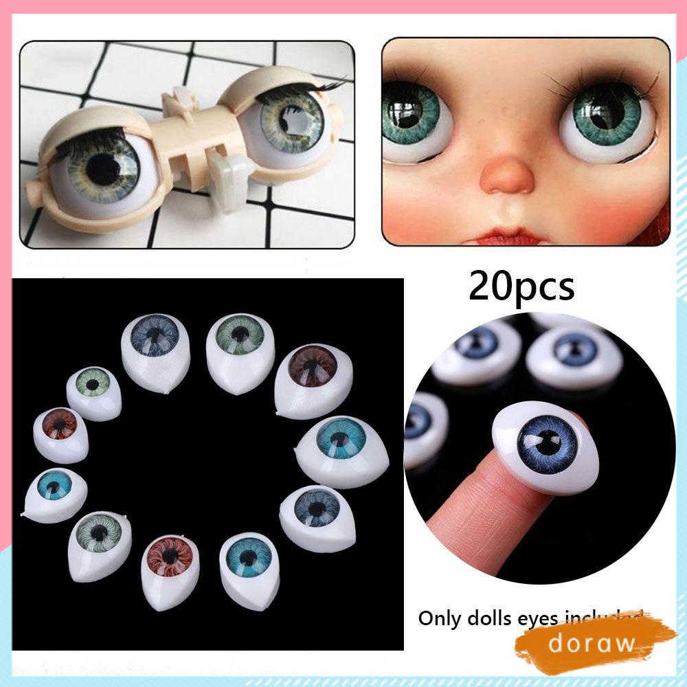 Set 20 Mắt Nhựa Hình Mắt 4 Kích Cỡ Làm Đồ Thủ Công