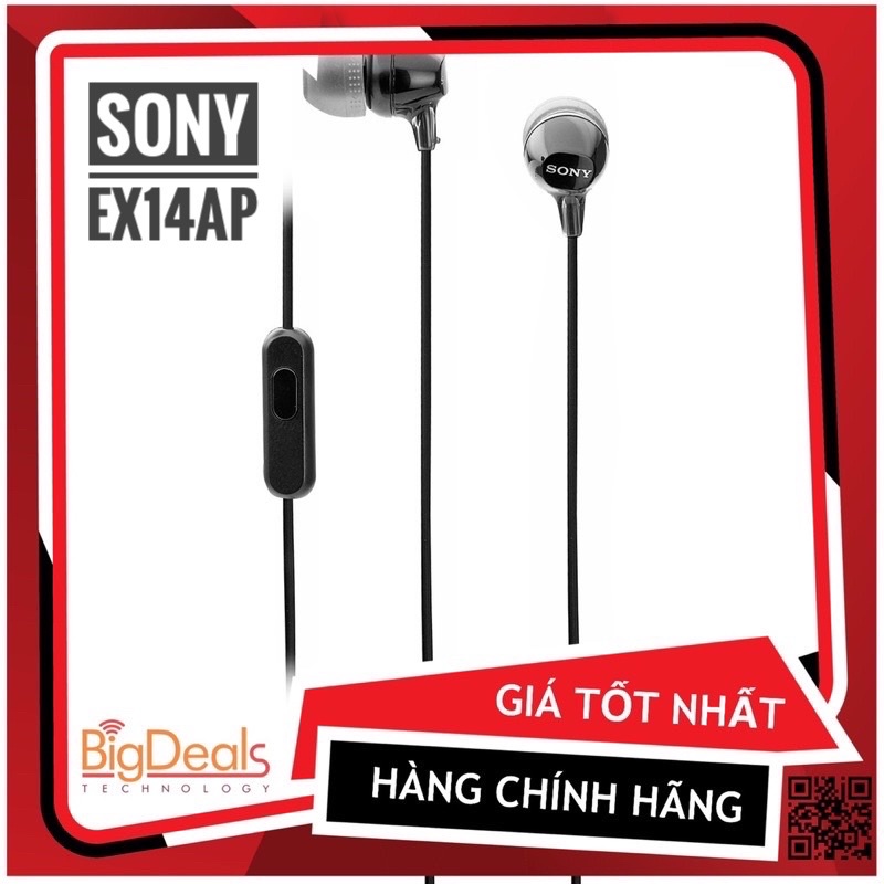 Tai nghe nhét tai có mic Sony Ex14ap chính hãng New | USEDVN