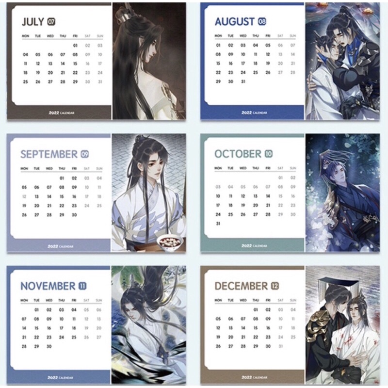 Bộ lịch bàn Husky Và Sư Tôn Mèo Trắng Của Hắn chính hãng MOF