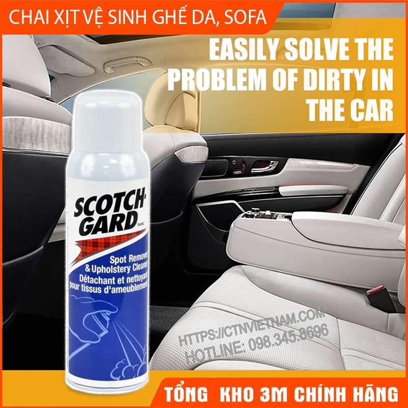 Chai Xịt Vệ Sinh Sofa, Vệ Sinh Ghế Da, Ghế Nỉ Tại Nhà 3M Scotchgard Spot Remover