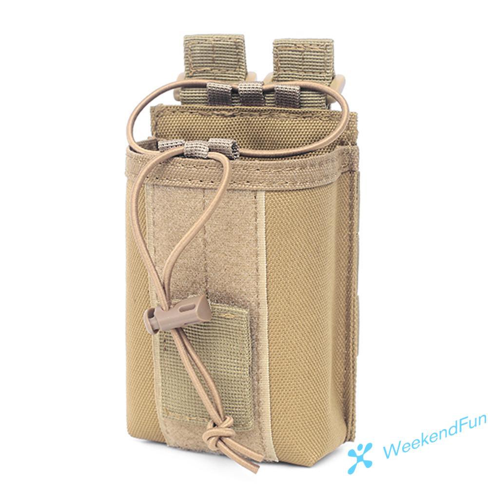 【COD】Outdoor Potable Nylon Radio Pouch Case Walkie Talkie Holder Waist Belt