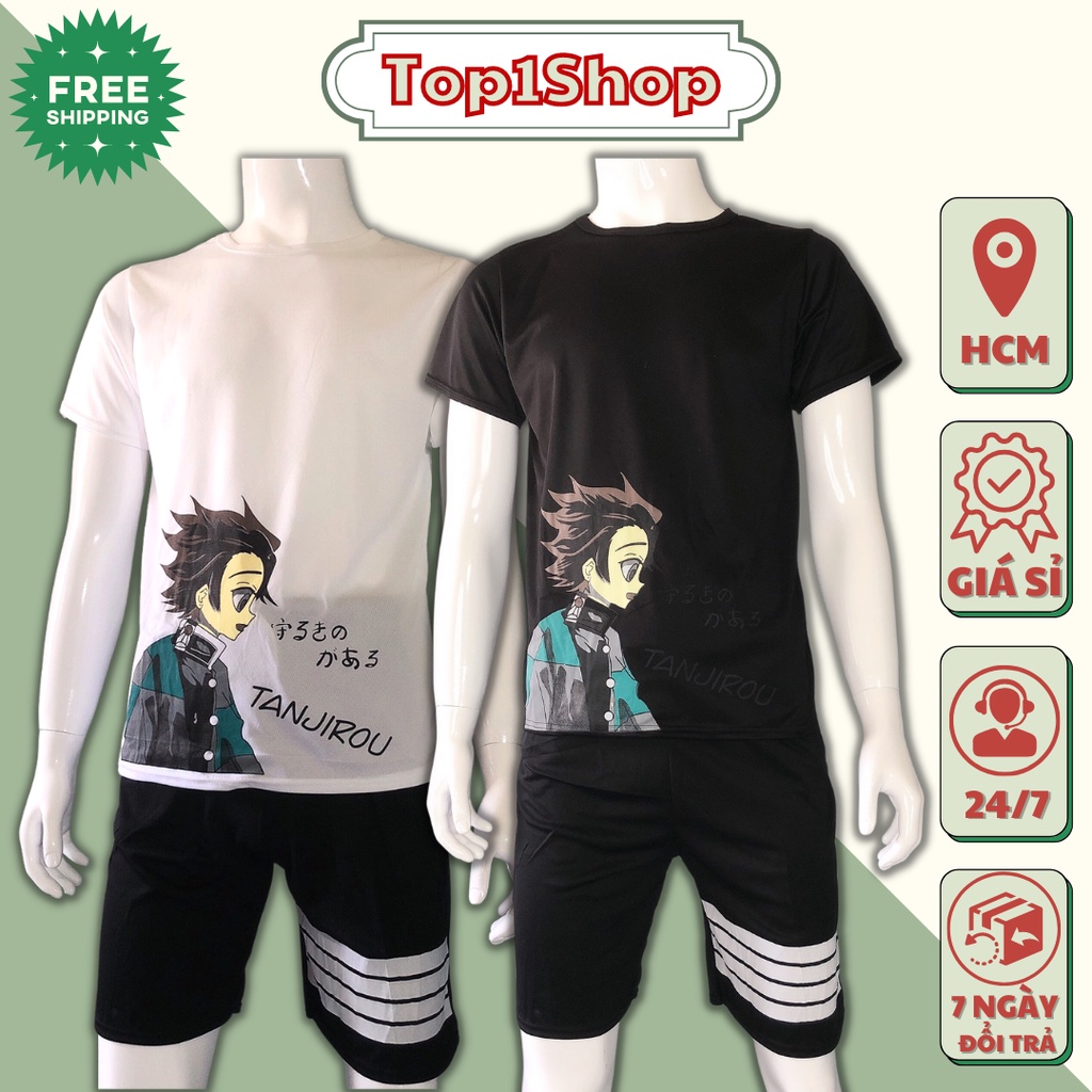 Set Bộ Quần Áo Thể Thao Nam Lưới Mè TANJIROU TOP1SHOP Kèm Ảnh Thật
