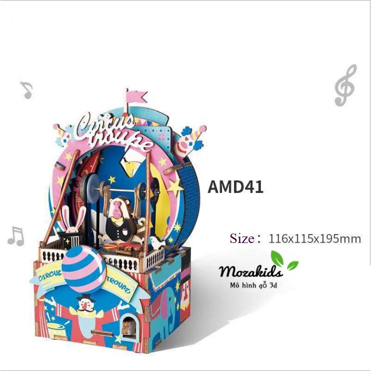[BẢN XUẤT KHẨU TIẾNG ANH] Mô hình Hộp nhạc Công Viên Giải Trí - Amusement Park Music Box Robotime
