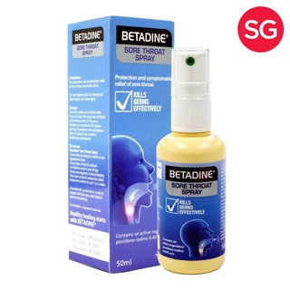 Image of Betadine Sore Throat Spray, 50ml - Contains Povidone Iodine