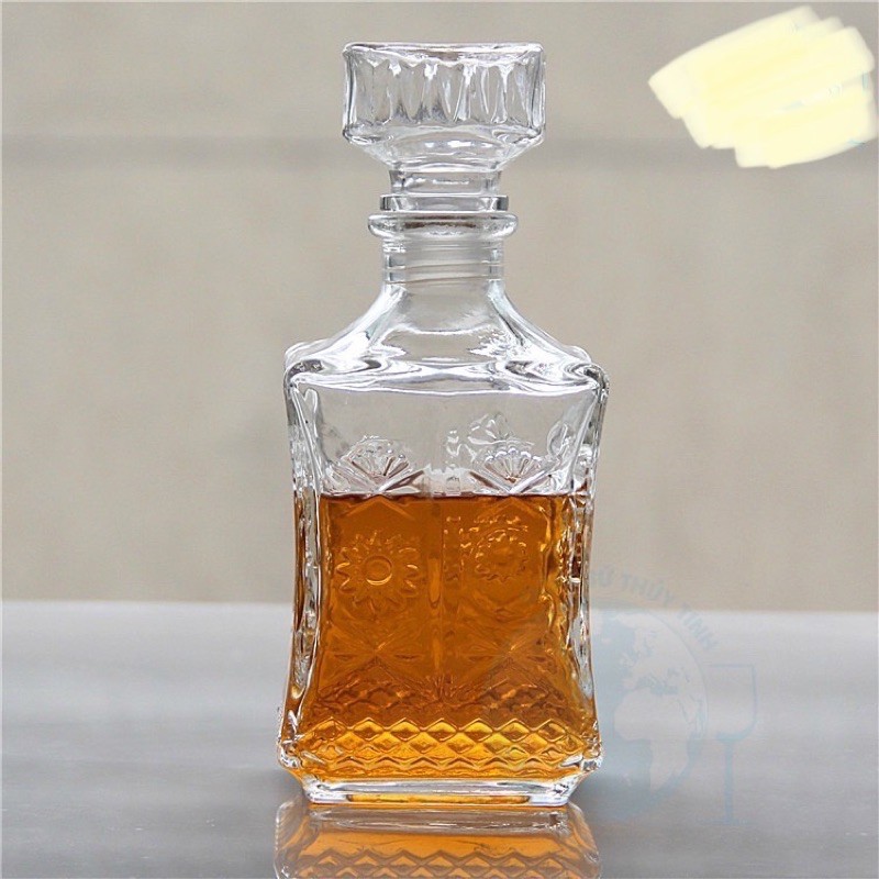 CHAI ĐỰNG RƯỢU- THUỶ TINH MẪU MỚI 750ml