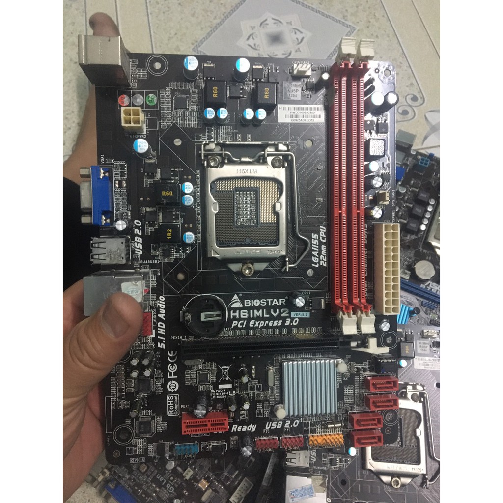 Mainboard Biostar H61MLV2 PCI EXPRESS 3.0 chính hãng