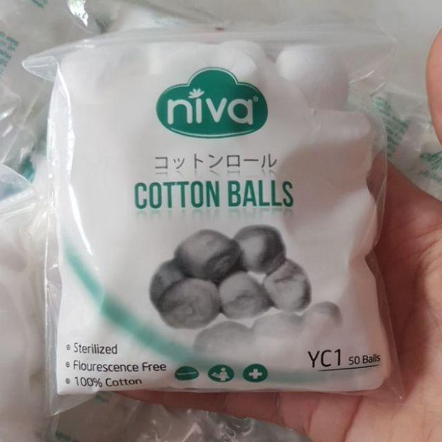 Gói 100 Viên Bông Bịt Tai, Nhét Tai Cho Mẹ Sau Sinh Niva mesocshop
