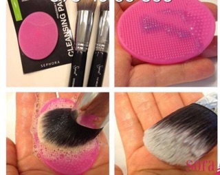 Miếng rửa mặt nhựa mềm Sephora