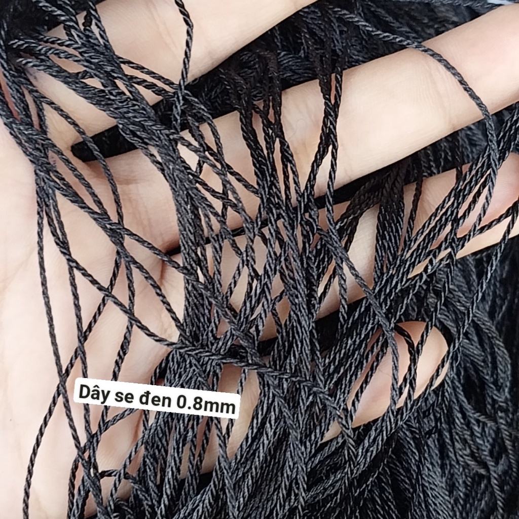 5-20met dây dù sợi se size 0.8mm - 1mm- 1.5mm bóng dùng đan vòng tay, thắt vòng tay, vòng cổ may mắn