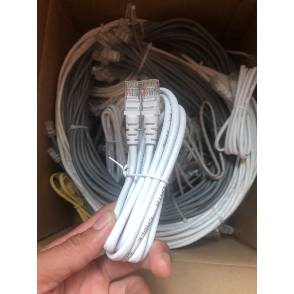 Dây mạng bấm sẵn 2 đầu CAP 5E ngắn 1M