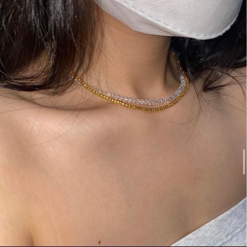 Set vòng cổ pha lê