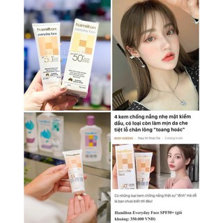 Kem chống nắng Hamilton Everyday Face