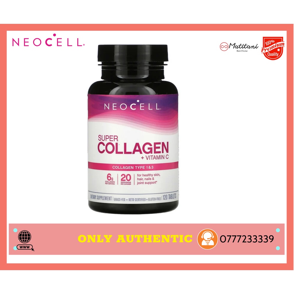 Viên uống Neocell Super Collagen +C type 1&3, 120 viên