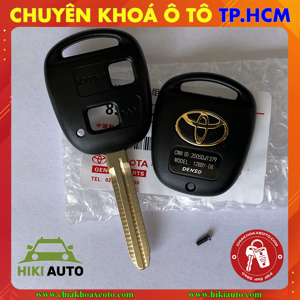 Vỏ chìa khóa Toyota Prado, Land Cruiser, Yaris 2 nút