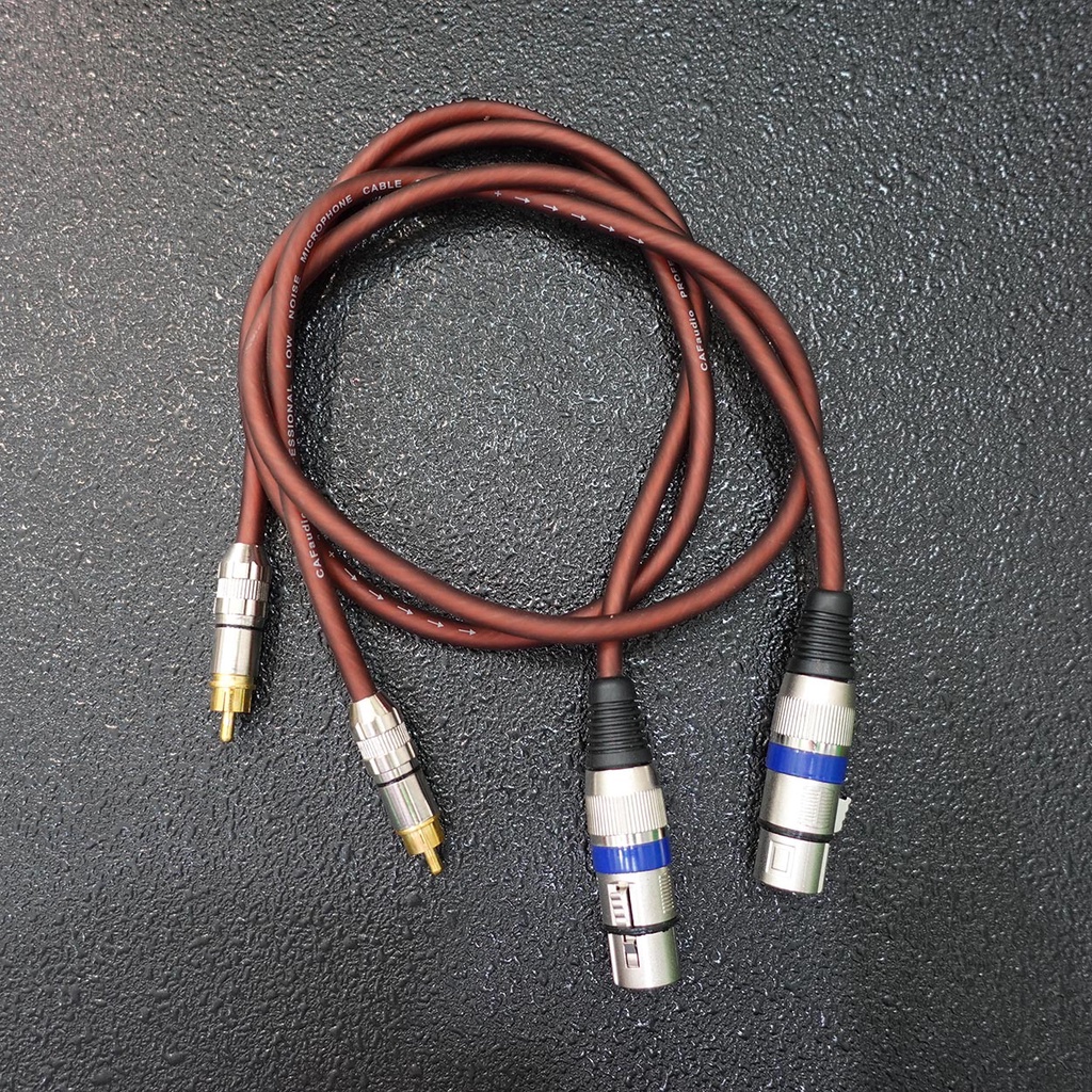 Cáp canon  cái ra đầu bông sen  dài 1m | Dây kết nối cho thiết bị âm thanh, dàn âm thanh tín hiệu chuẩn