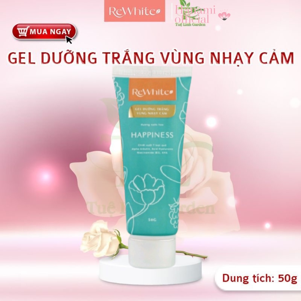 Rewhitez xanh gel dưỡng trắng mờ thâm nách, đầu gối, mông làm hồng vùng kín, nhũ hoa 50G chai màu xanh