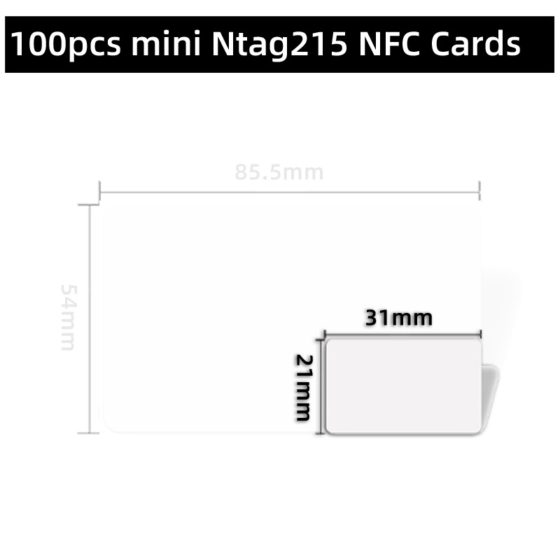 Set 100 / 50 Thẻ Từ NFC Ntag215 13.56MHz NTAG 215 RFID 25Mm Chuyên Dụng