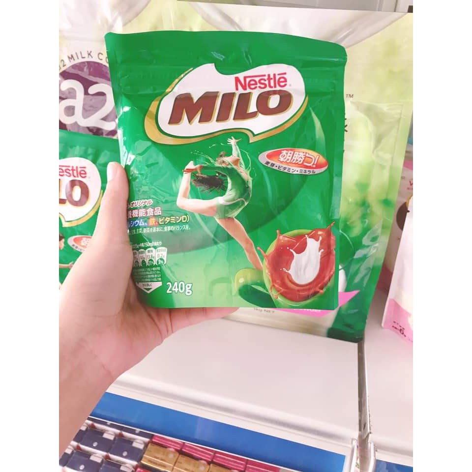 Sữa bột Milo 240g Nhật Bản (T8/2021)