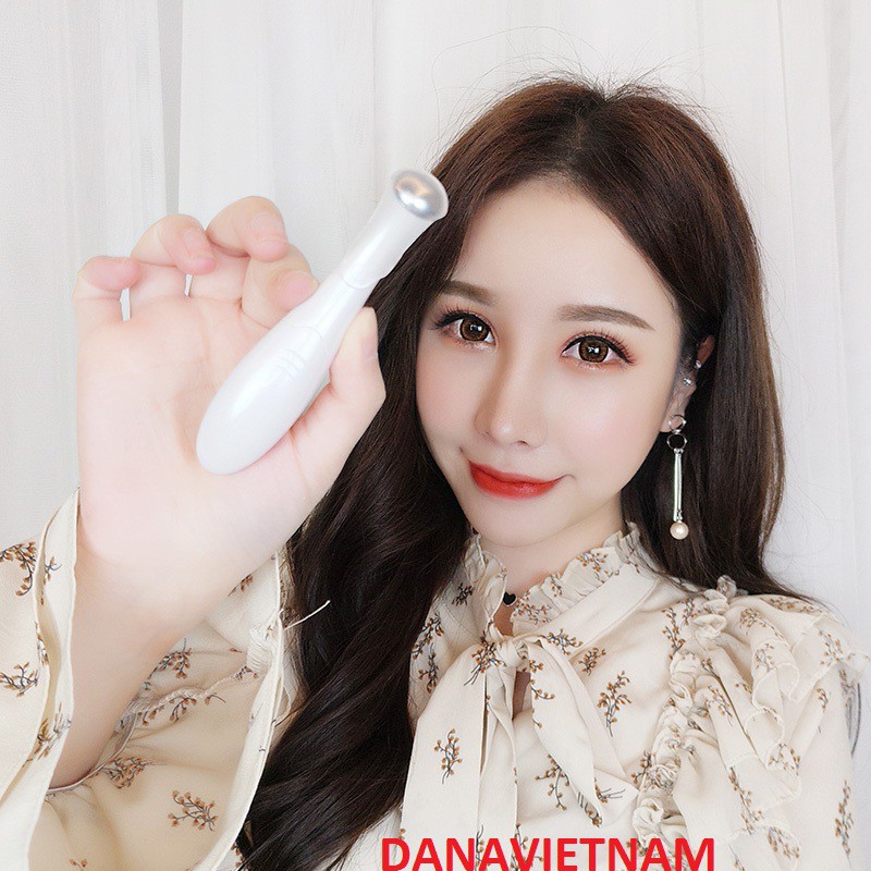 Máy Massage đánh tan quầng thâm mắt (Eye lontophesis Instrument) Hồng TẶNG CÁP SẠC IPHONE CÓ ĐÈN LED