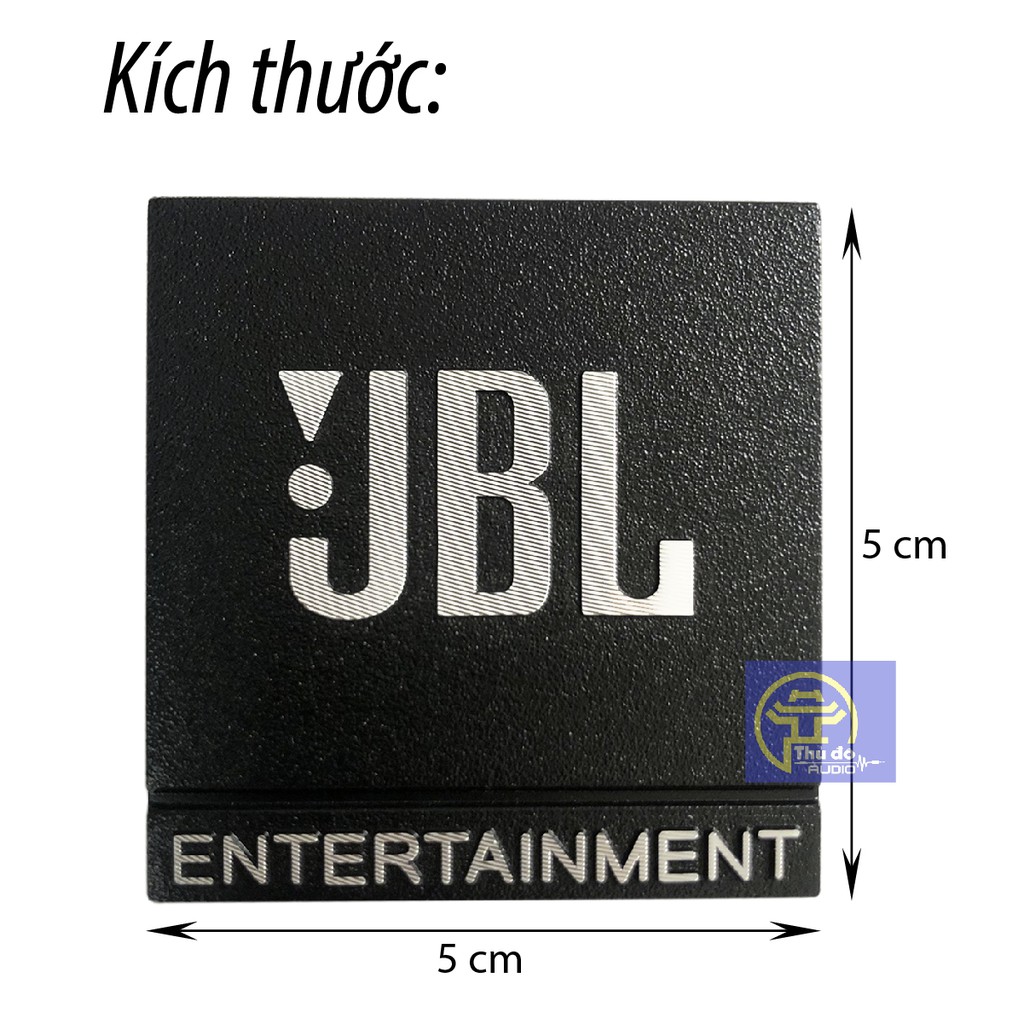 02 cái tem nhôm dán thùng loa JBL, kích thước 5cm kim loại cao cấp