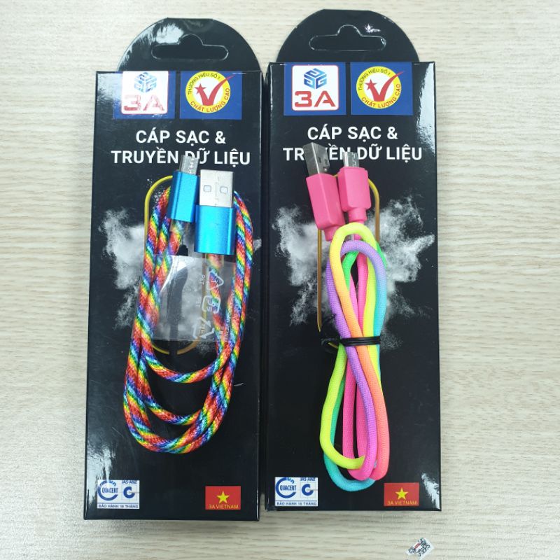 Cáp sạc nhanh chân micro sam sung, oppo, vivo...dài 1m