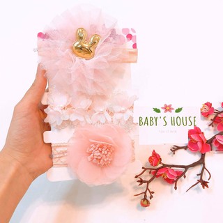 Set 3 băng đô voan cho bé -  4 mẫu