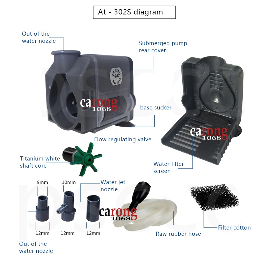 Máy Bơm Atman AT-302s (Hàng Công Ty)