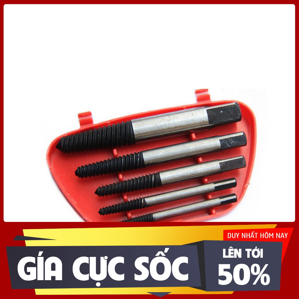 [GIẢM GIÁ SỐC] Bộ Tháo Bu Lông Ốc Vít-5 Mũi (Tháo Khoét Ốc Gẫy Trờn Ren )