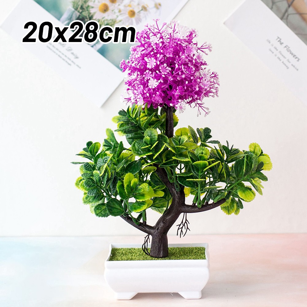 Chậu Cây Bonsai Giả Trang Trí Nhà Cửa