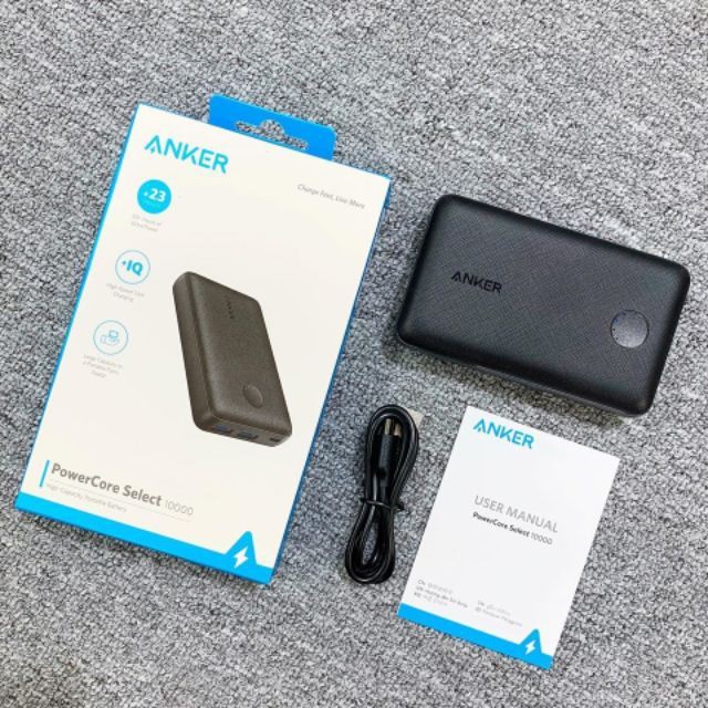 [Mã SKAMSALE03 giảm 10% đơn 200k] Sạc dự phòng ANKER A1223 PowerCore Select 10000mAh