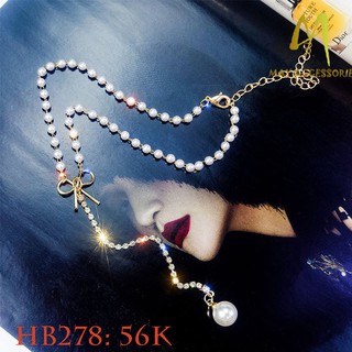 [ sale 11.11] Dây chuyền chorker hạt trân châu