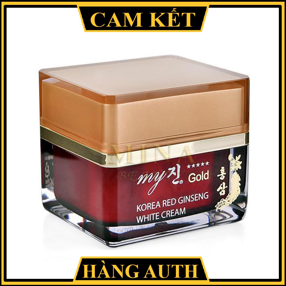 Kem Sâm [Trắng da 100%_Hàng Auth] Kem Sâm Hàn Quốc My Gold Korea Red Ginseng White Cream 50ml