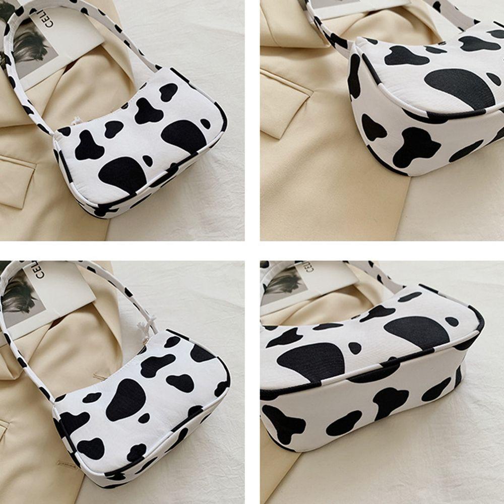 IVORY Túi Xách Kẹp Nách Cỡ Lớn In Họa Tiết Động Vật Phong Cách Pháp Cổ Điển Thời Trang Cho Nữ