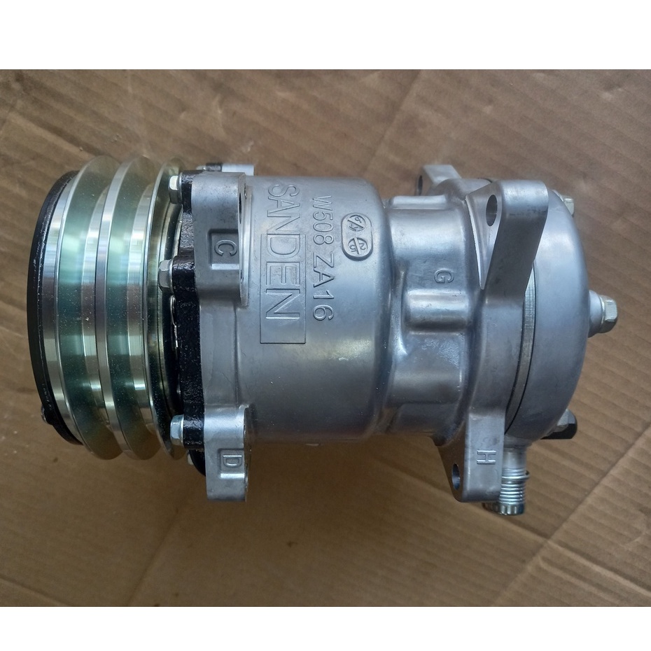 Lốc điều hòa  Sanden 508 2A 12V/24V hàng xịn Sanden Singapore