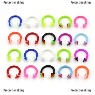 Set 20 Khuyên Mũi Bằng Nhựa Trong Suốt Cá Tính