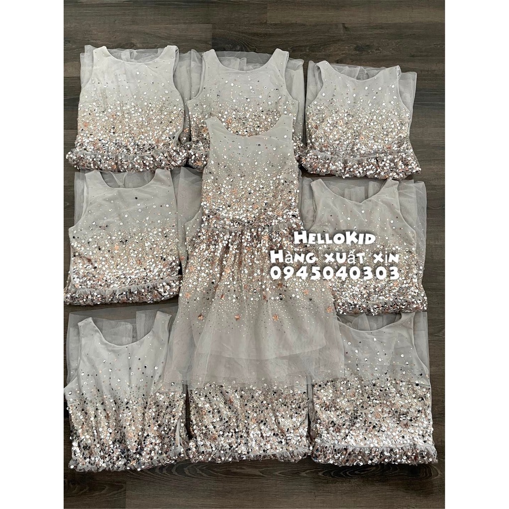 V08 - VÁY ghi SEQUIN lấp lánh